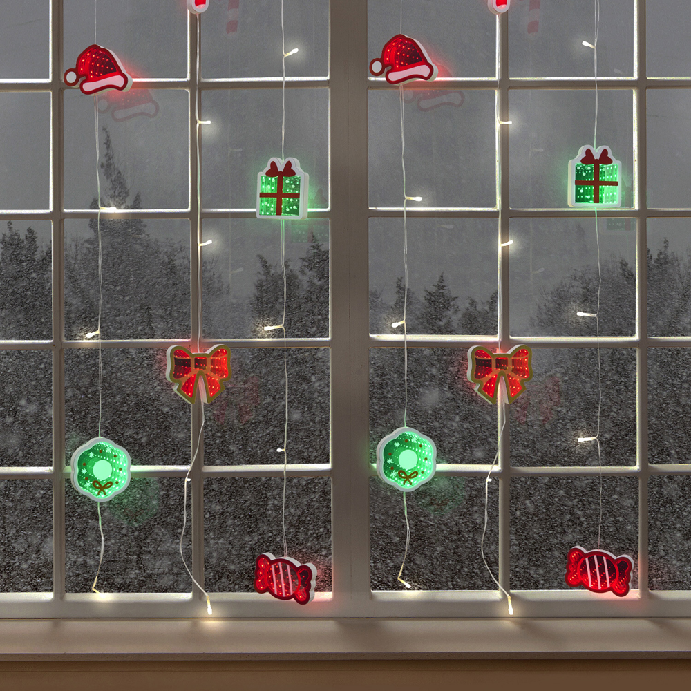 Christmas Infinity Curtain Light Image 2