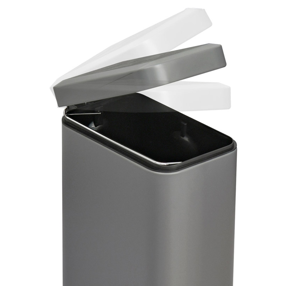 HOMCOM Grey Pedal Bin 5L Image 3