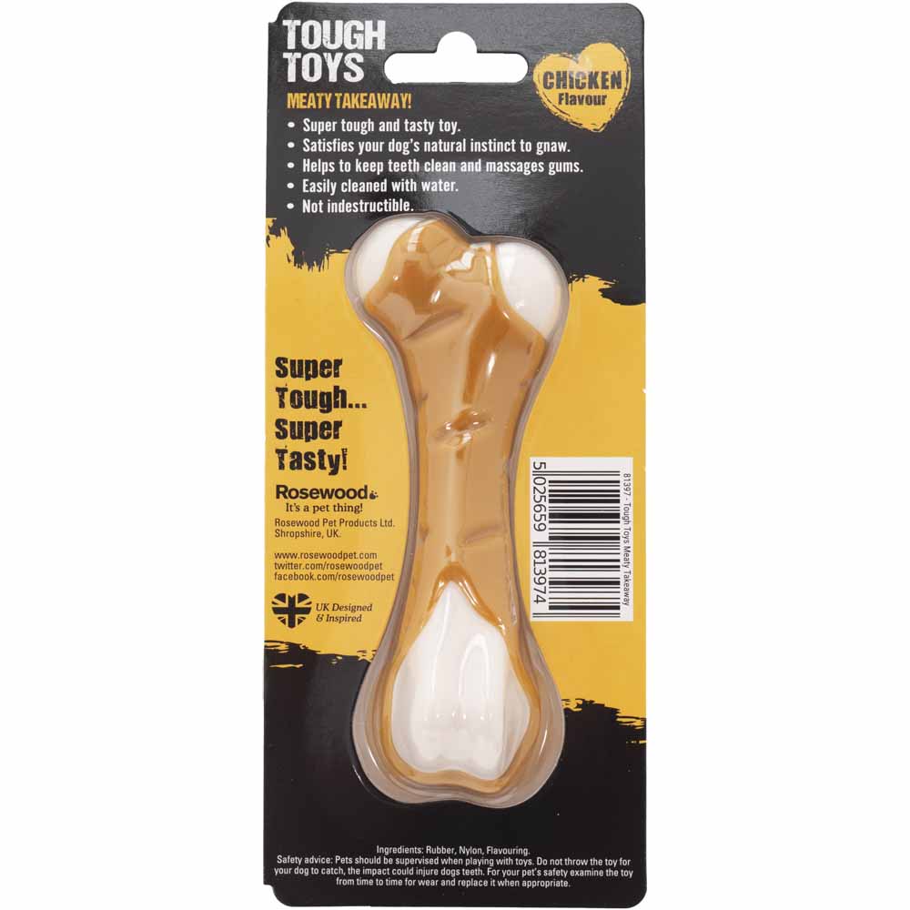 Rosewood Tough and Tasty Beef Flavour Dog Toy   Image 5