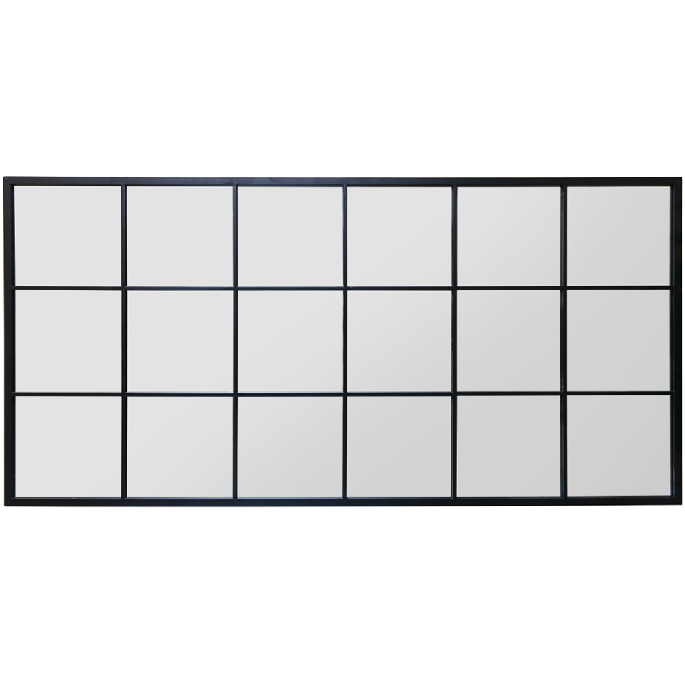 The Fenestra Black Window Leaner Wall Mirror 174 x 85cm Image 6