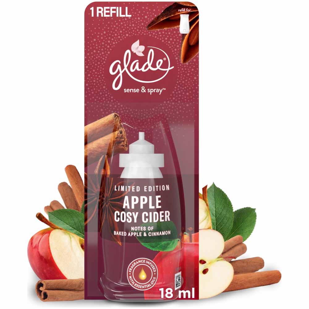 Glade Sense & Spray Refill Apple Cosy Cider Air Fr Air Freshener 18ml Image 1
