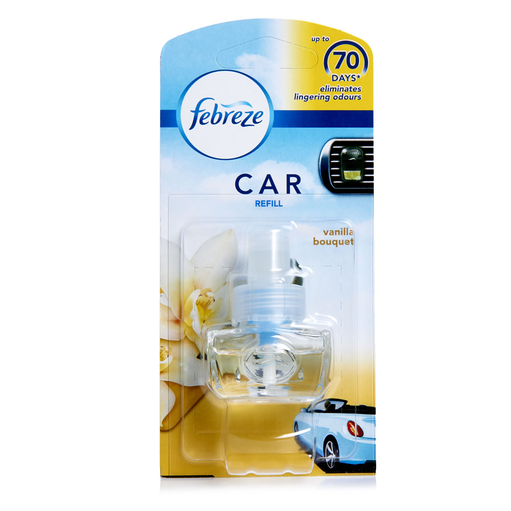 Febreze Car Air Freshener Refill Vanilla Bouquet 7ml Image