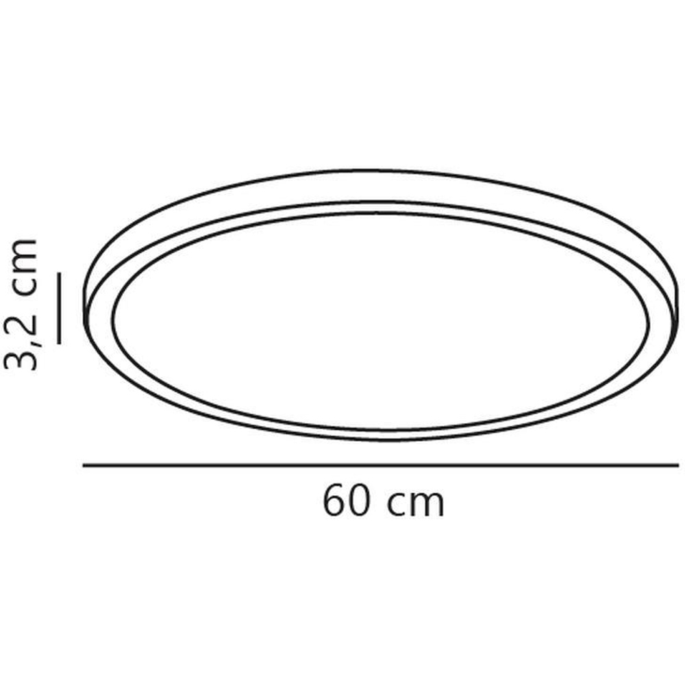 Nordlux Oja 60 3200 Lumens 2700K 3-Step White Ceiling Light Image 5