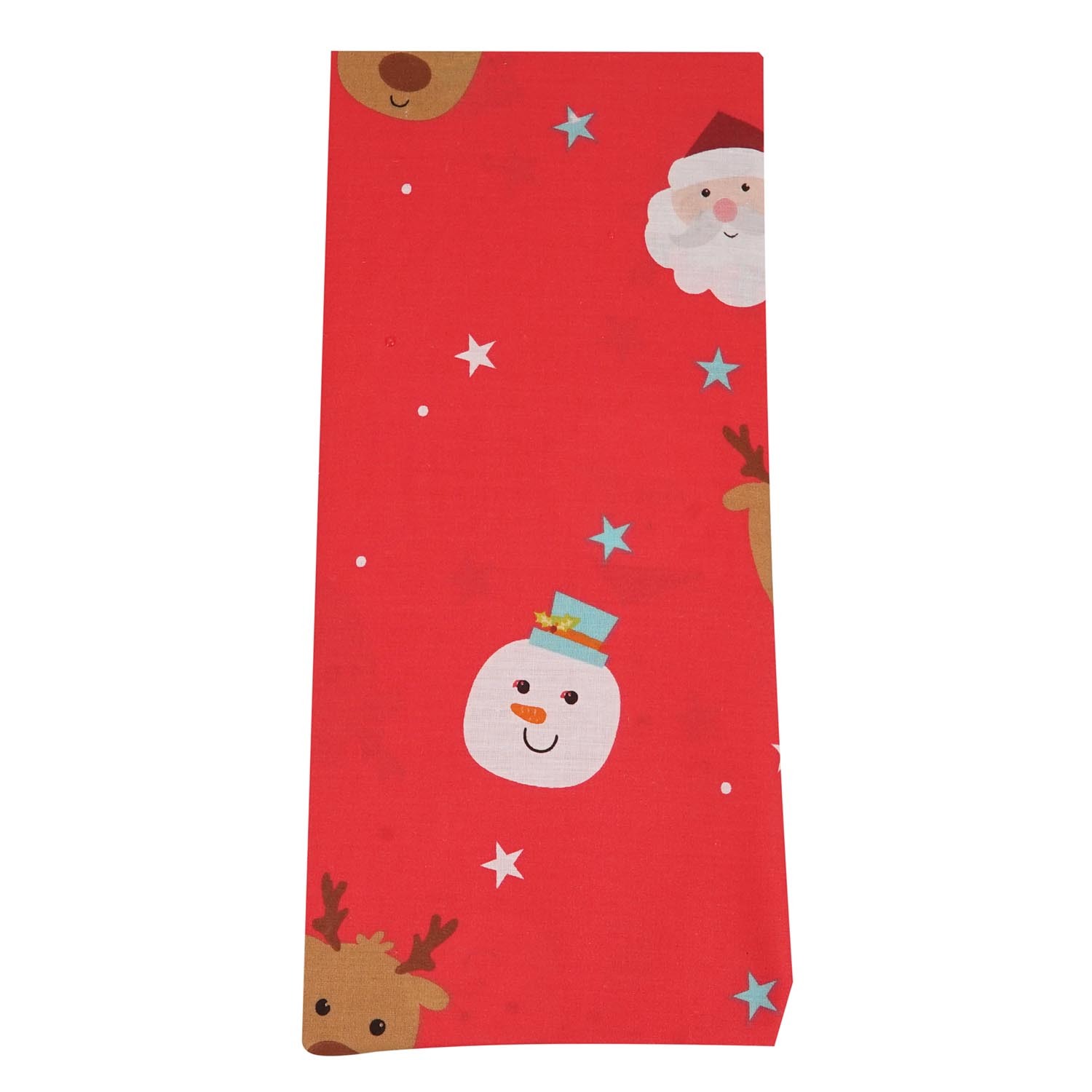 Santa and Friends Fitted Sheet - Red Image 3