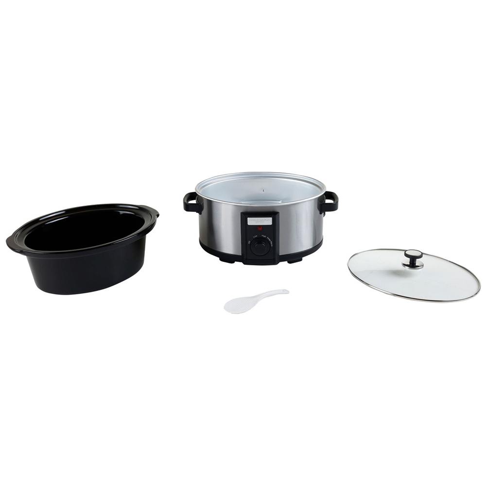 Charles Bentley Silver 6.5L Slow Cooker Image 4