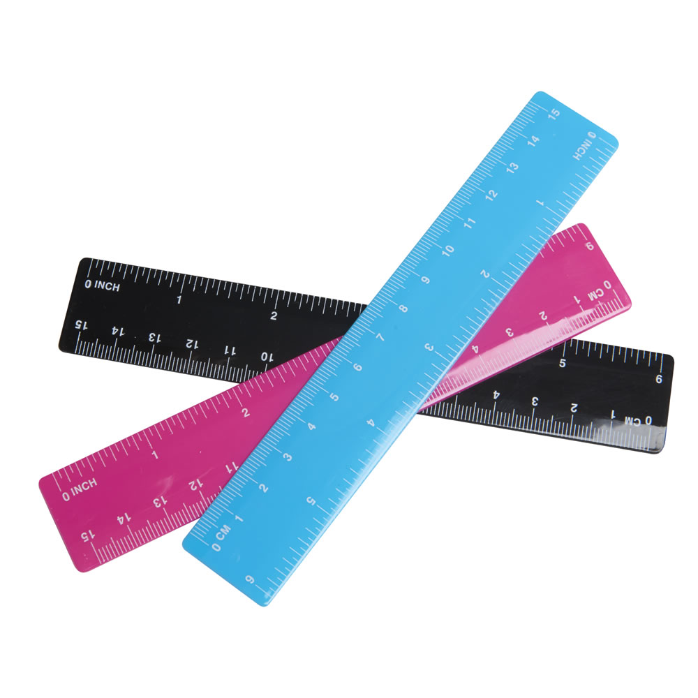 Wilko Colour 15cm Ruler Wilko