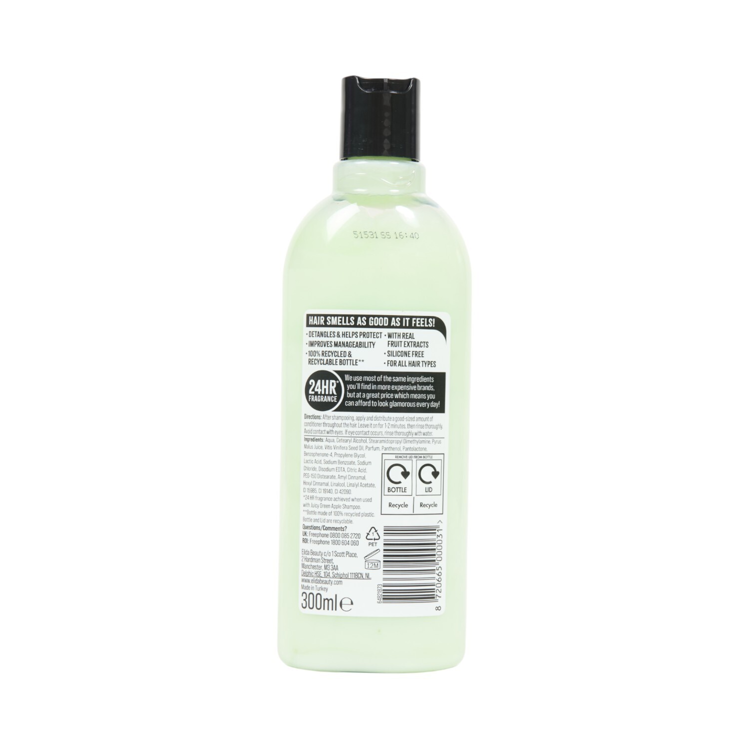 Alberto Balsam Green Apple Conditioner 300ml Image 2