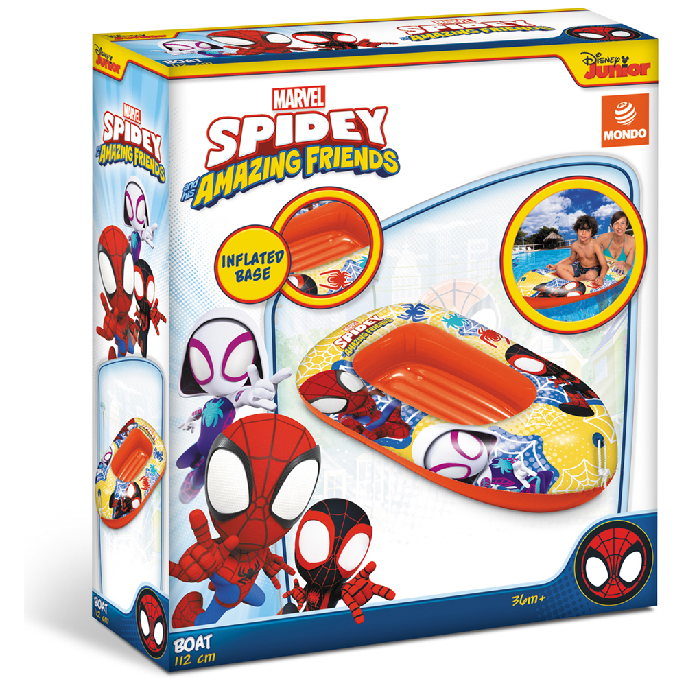 Mondo Kids Marvel Spidey Inflatable Boat 112cm Image 2