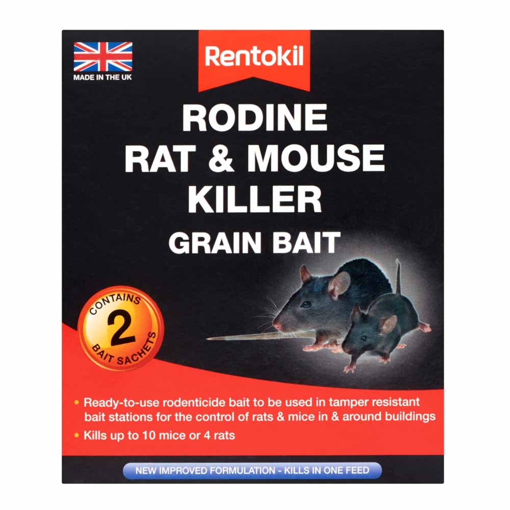 Rentokil Rodine Rat and Mouse Killer 2 pack Image 1
