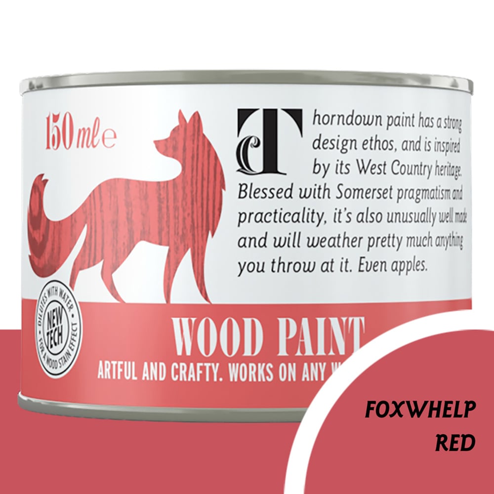 Thorndown Foxwhelp Red Satin Wood Paint 150ml Image 4