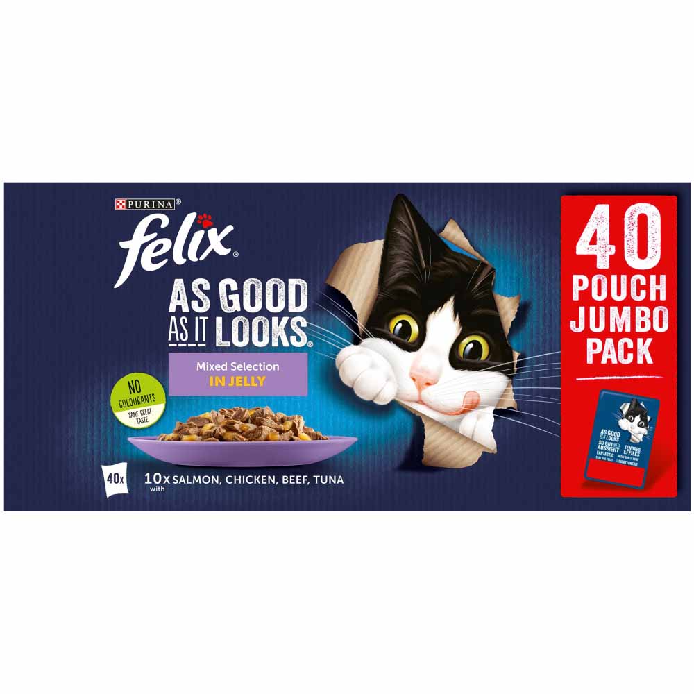 Felix As Good As It Looks Mixed Cat Food 40 x 100g   Image 2