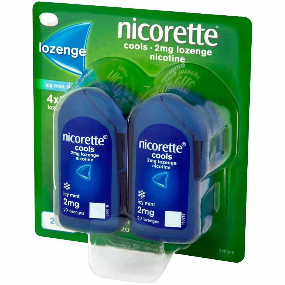 Nicorette Lozenge Mint 2mg 80 pack Image 3