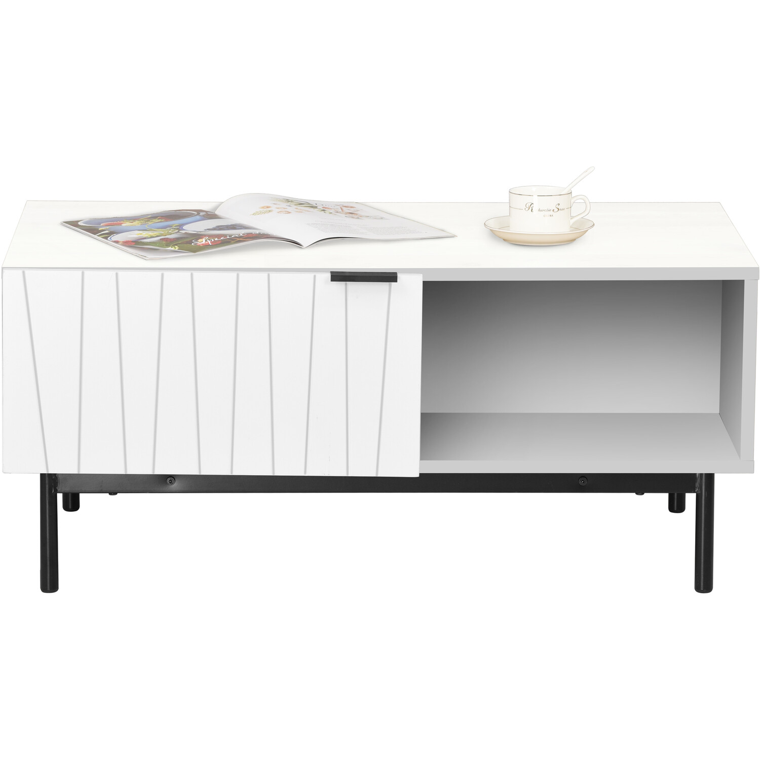Dakota White Coffee Table Image 2