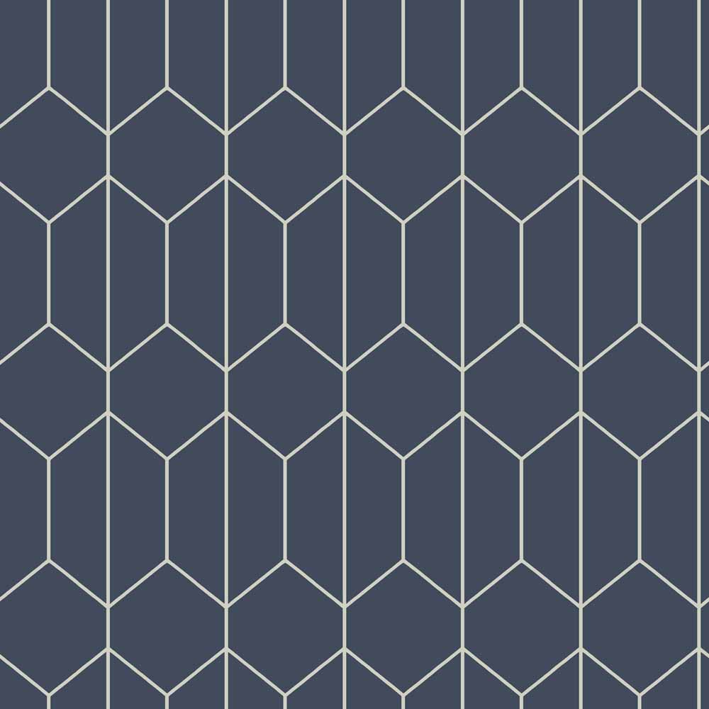 Arthouse Linear Geo Navy Wallpaper Image 1