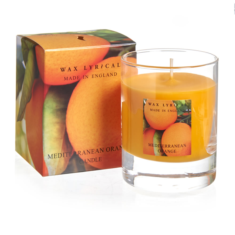 Wax Lyrical Glass Candle Mediterranean Orange Image