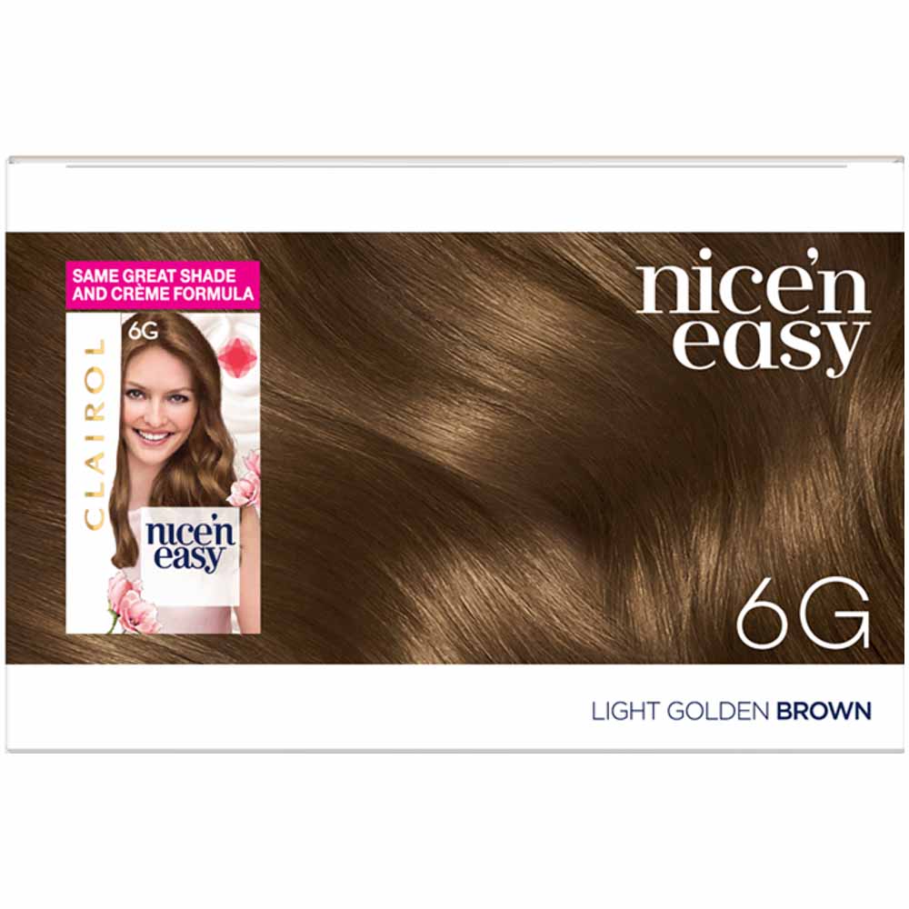 Clairol Nice'n Easy Light Golden Brown 6G Permanent Hair Dye Image 3