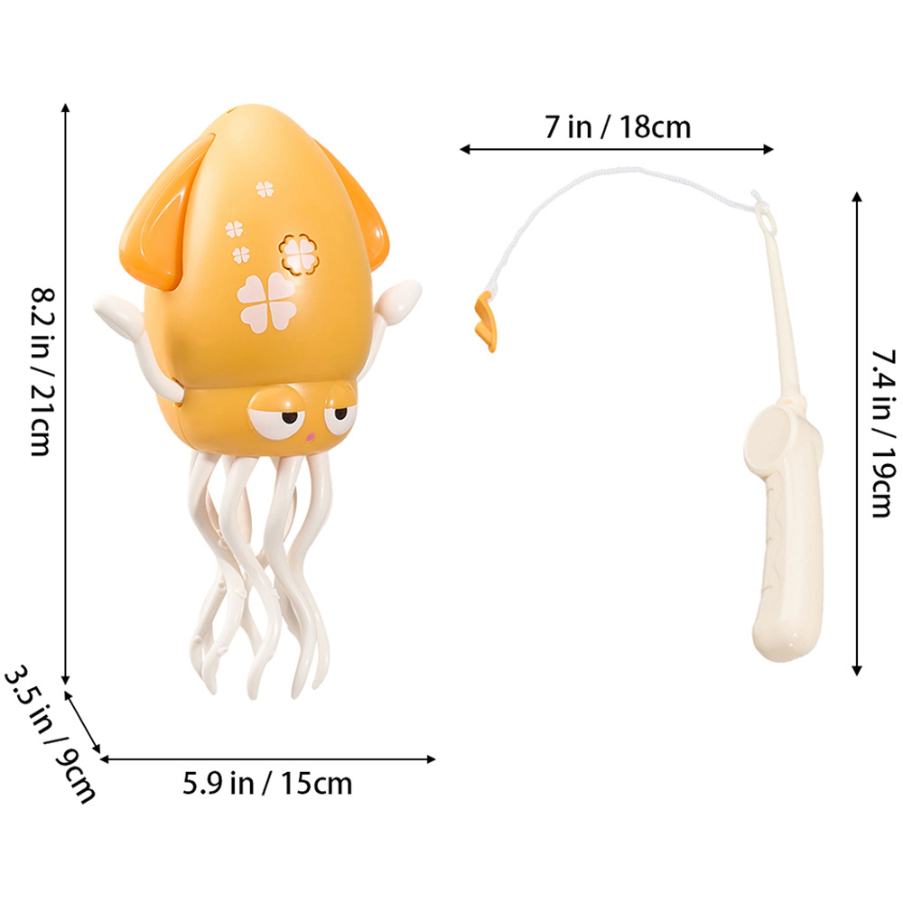 H&O Direct Kids Yellow Interactive Dancing Octopus Toy with Light and Music Image 6