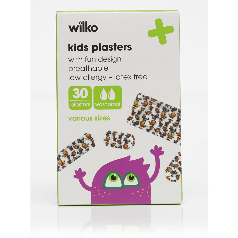 Wilko Kids Plasters 30 pack Image