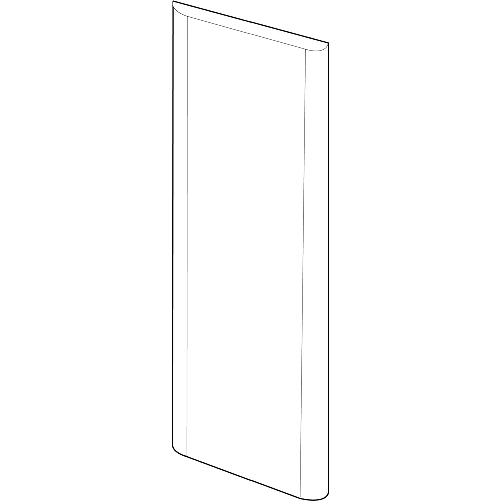 Wetwall Elite Double Post Formed Vienna Blue Shower Panel 2420 x 580mm Image 5