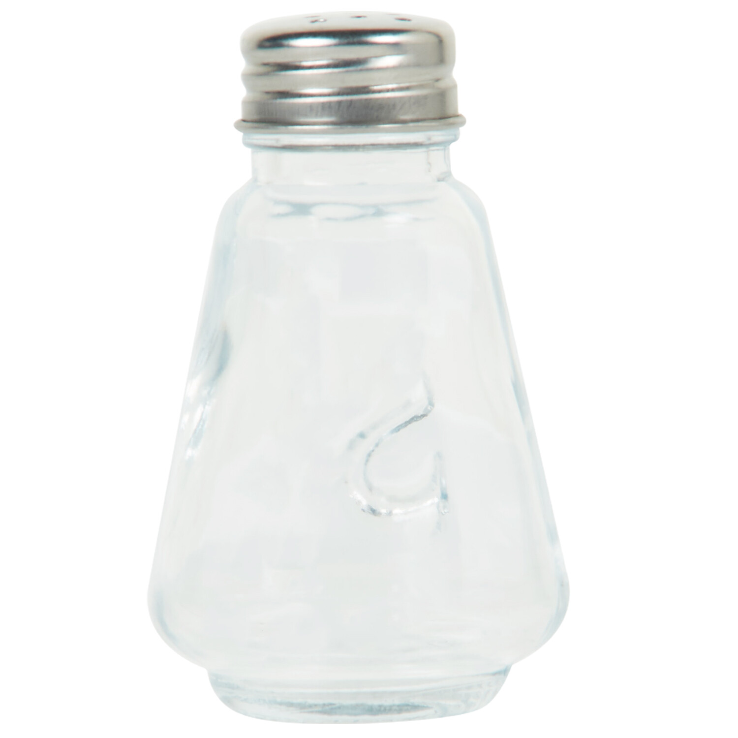 Glass Salt and Pepper Shaker with Stainless Steel Lid - Clear / Salt Image 3