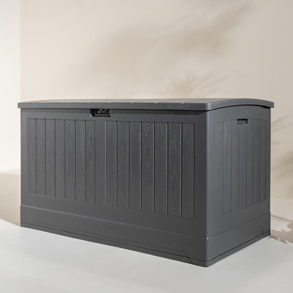 Suncast Montana 757L Peppercorn Grey Storage Box Image 4