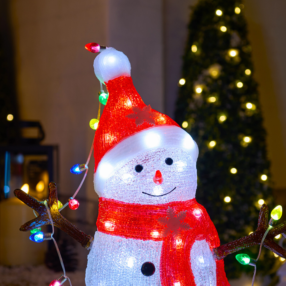 Acrylic Christmas Snowman Decoration Image 5