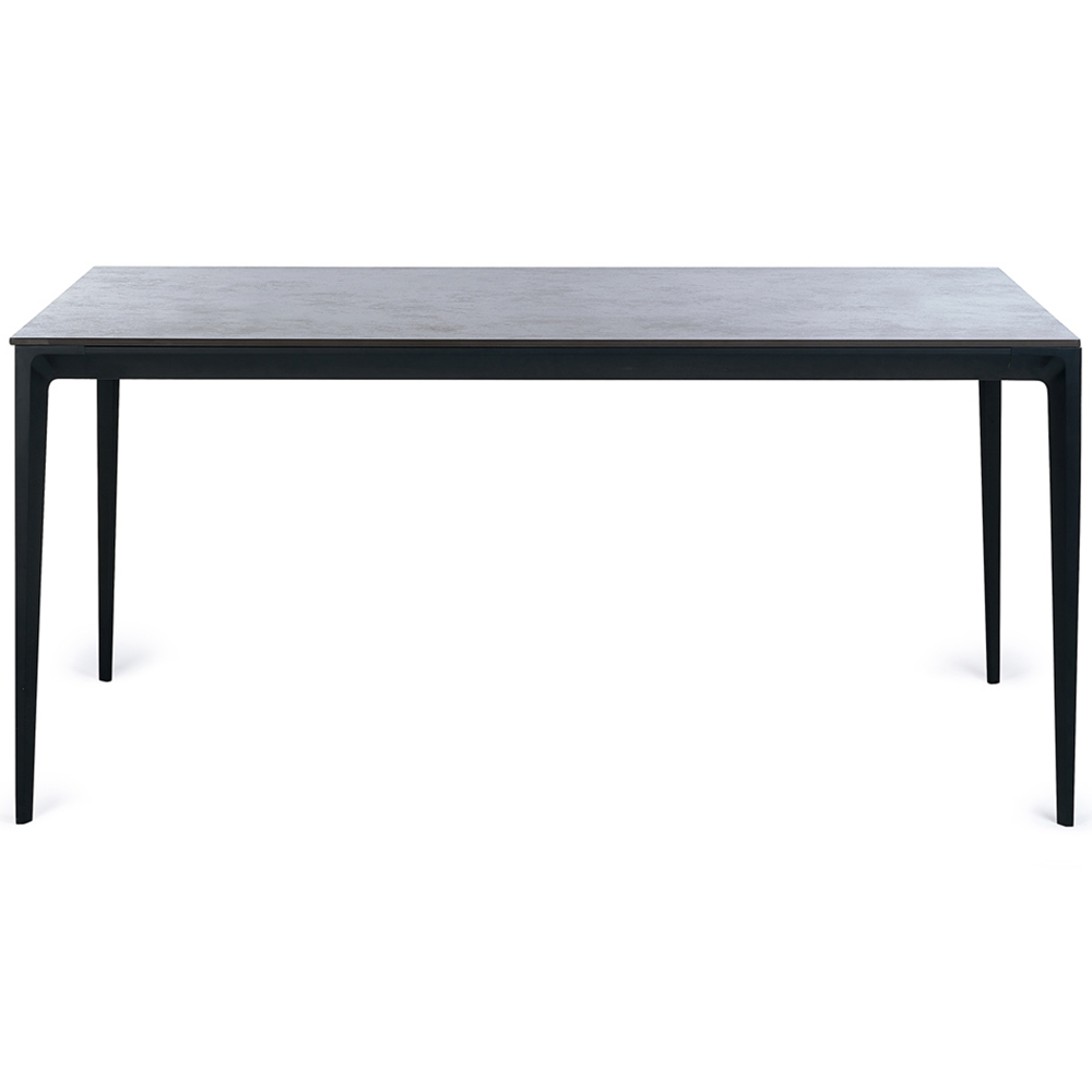 Julian Bowen Miami 4 Seater Rectangular Stone Top Dining Table Slate Grey Image 3