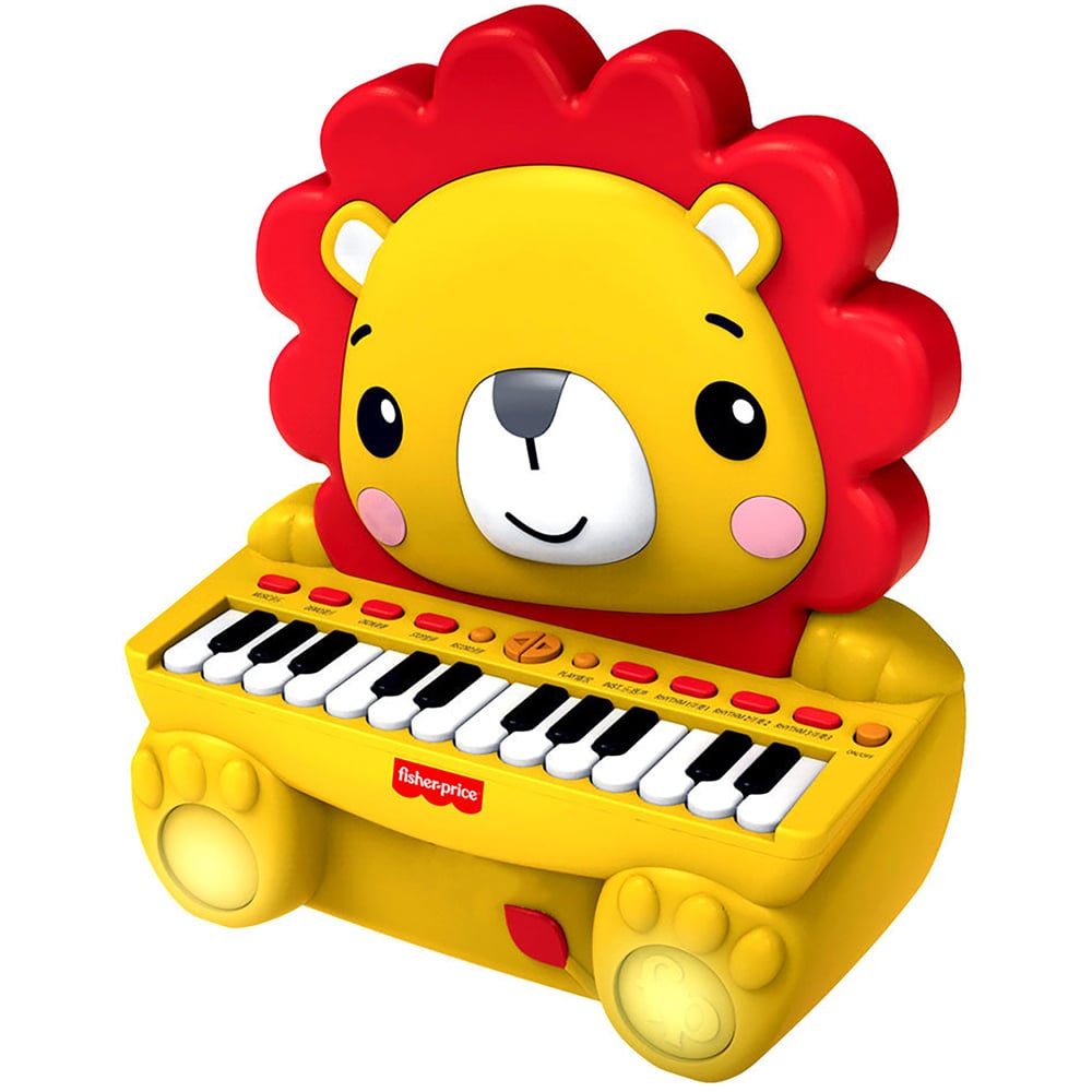 REIG Fisher Price Yellow Lion 24 Key Piano Keyboard Image 3