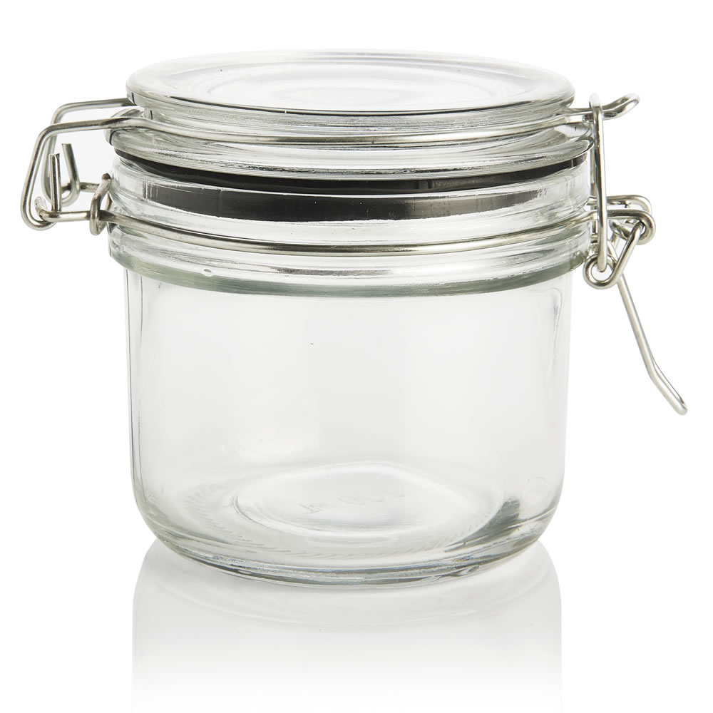 Wilko 160ml Glass Serving Jar and Clip Lid Image 1