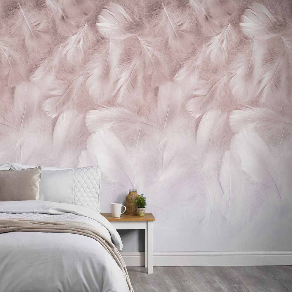 Grandeco Feathers 3 Lane Wall Mural Image 1