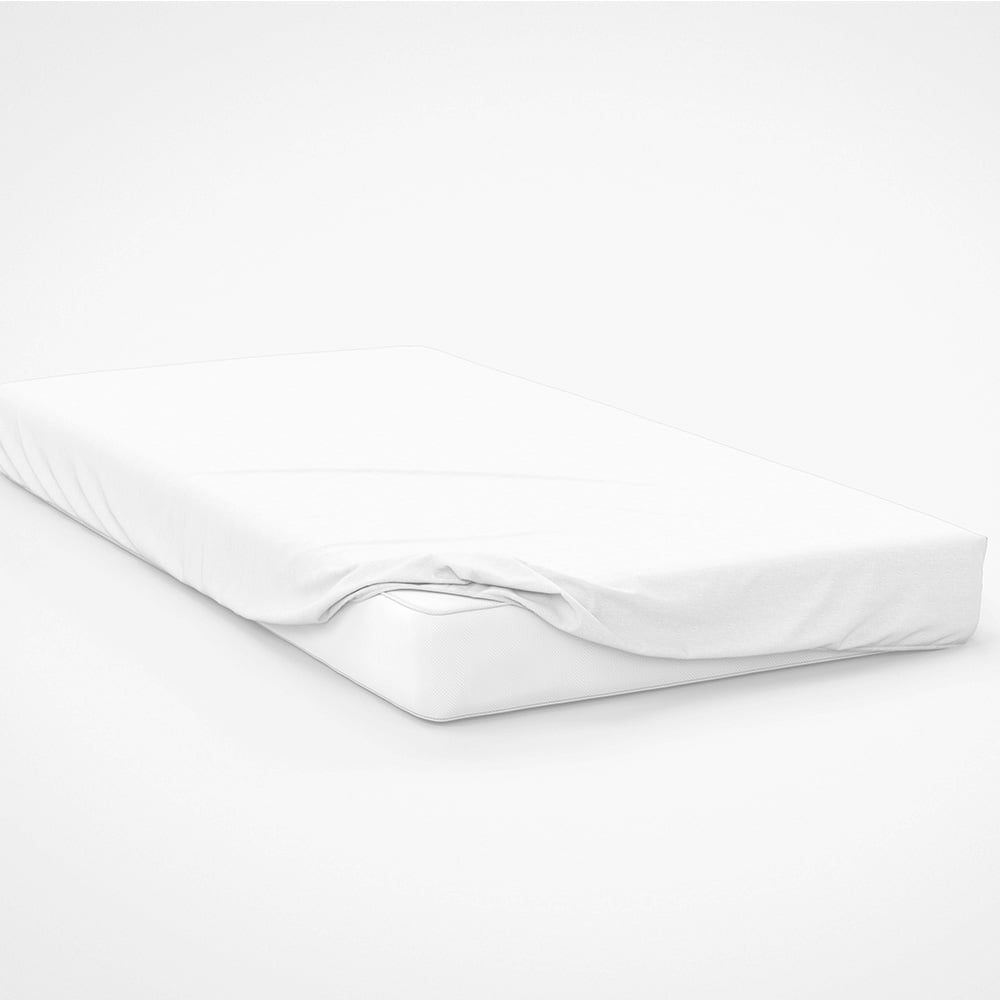 Serene Double White Fitted Bed Sheet Wilko