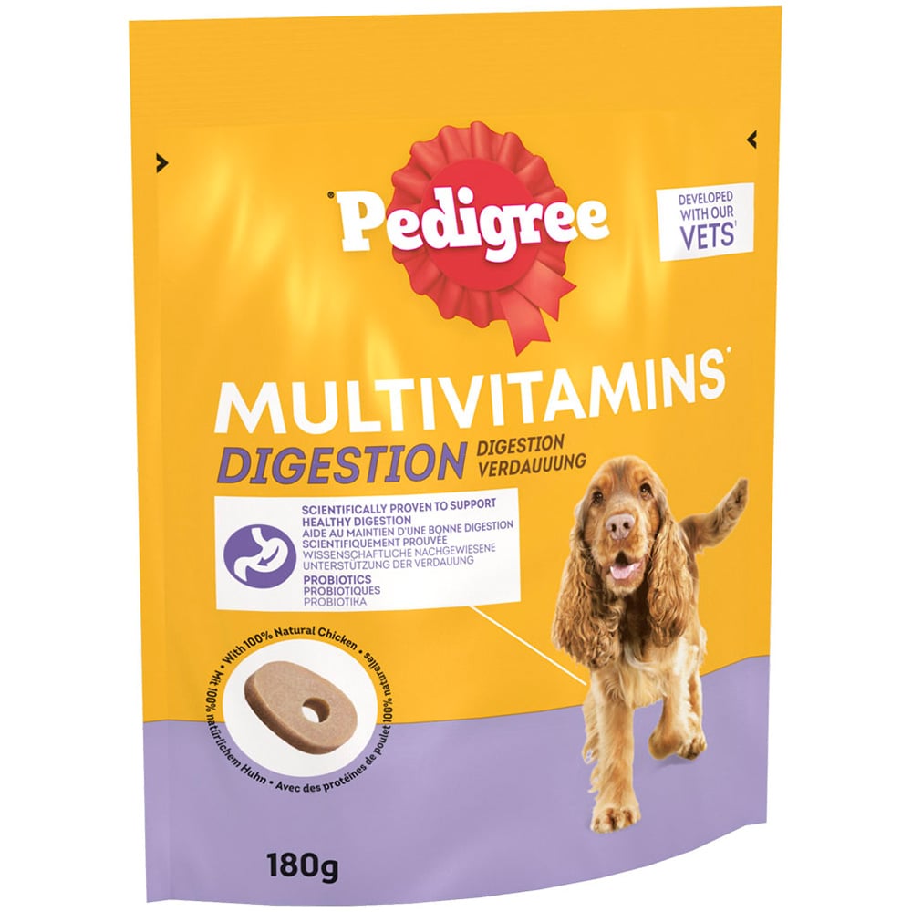 Pedigree Multivitamins Digestion Soft Dog Chews Case of 6 x 180g Image 3
