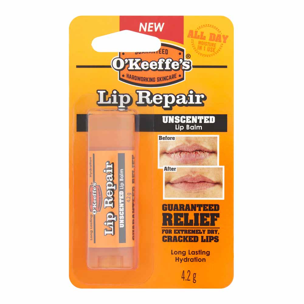 O'Keeffe's Lip Repair Lip Balm Unscented 4.2g  - wilko