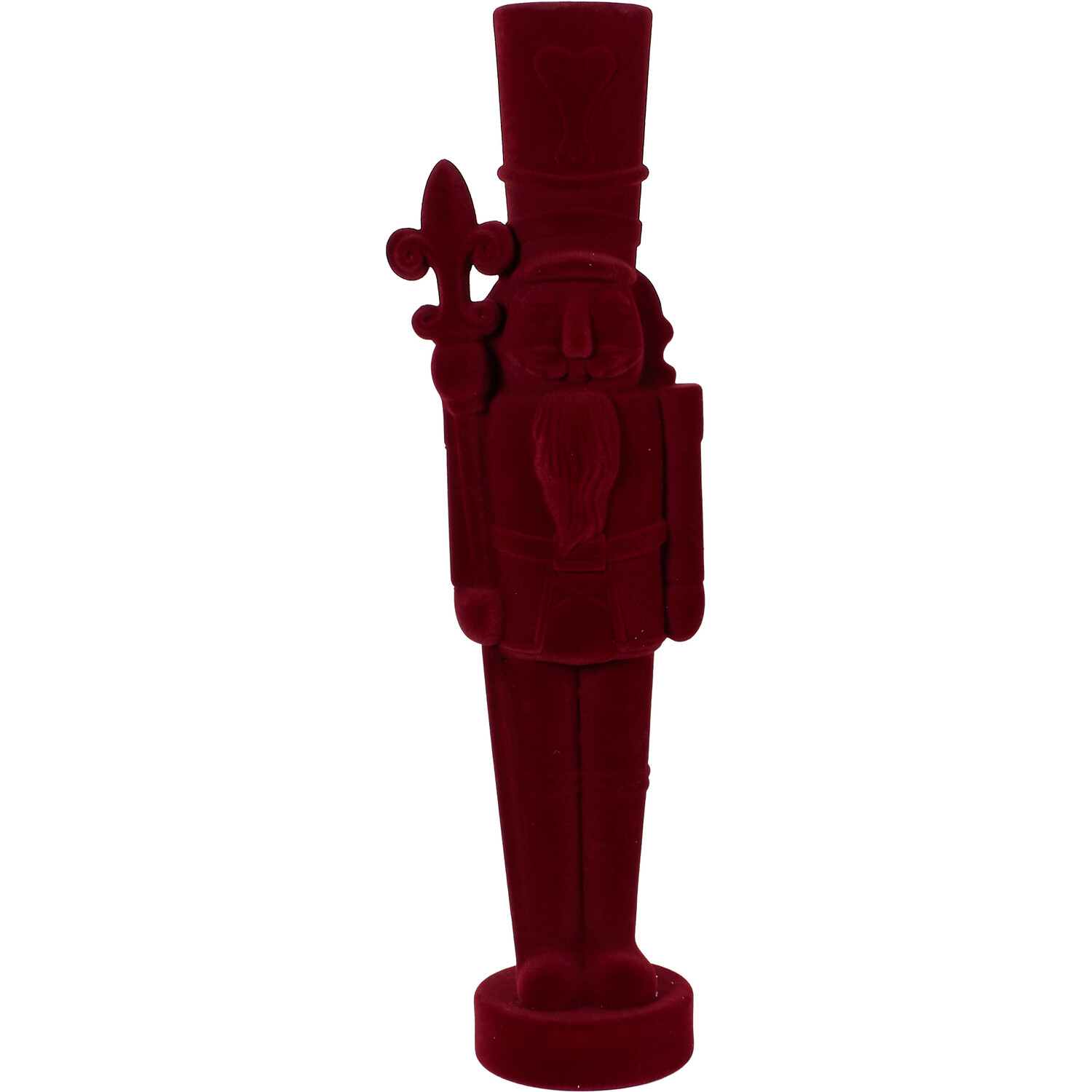 Flocked Nutcracker Image 1