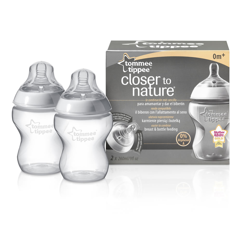 Tommee Tippee Closer To Nature Bottle 260ml 2 pack Image 2
