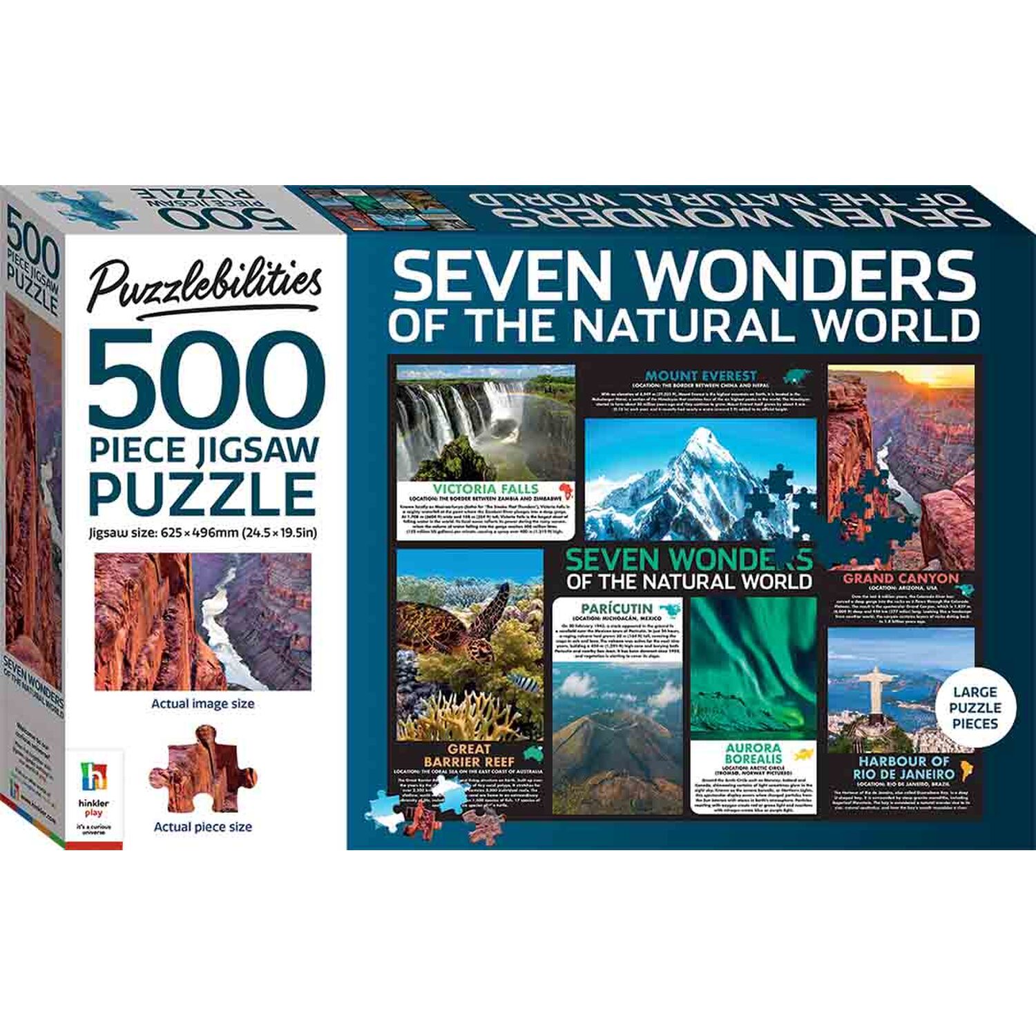 500-Piece Puzzlebilities Seven Wonders of the Natural World Jigsaw Puzzle Image 1