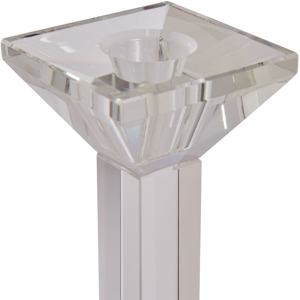 Wilko Medium Crystal Look Candle Holder Image 3