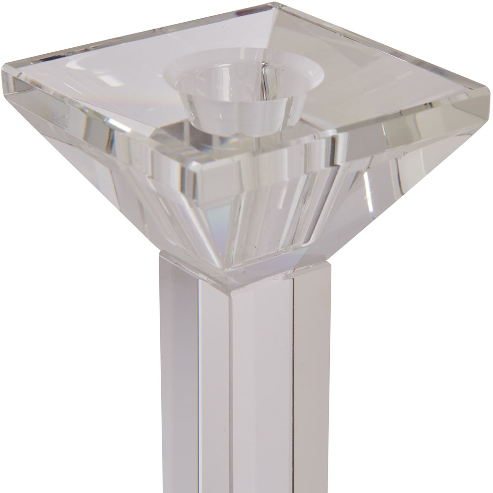 Wilko Medium Crystal Look Candle Holder Wilko
