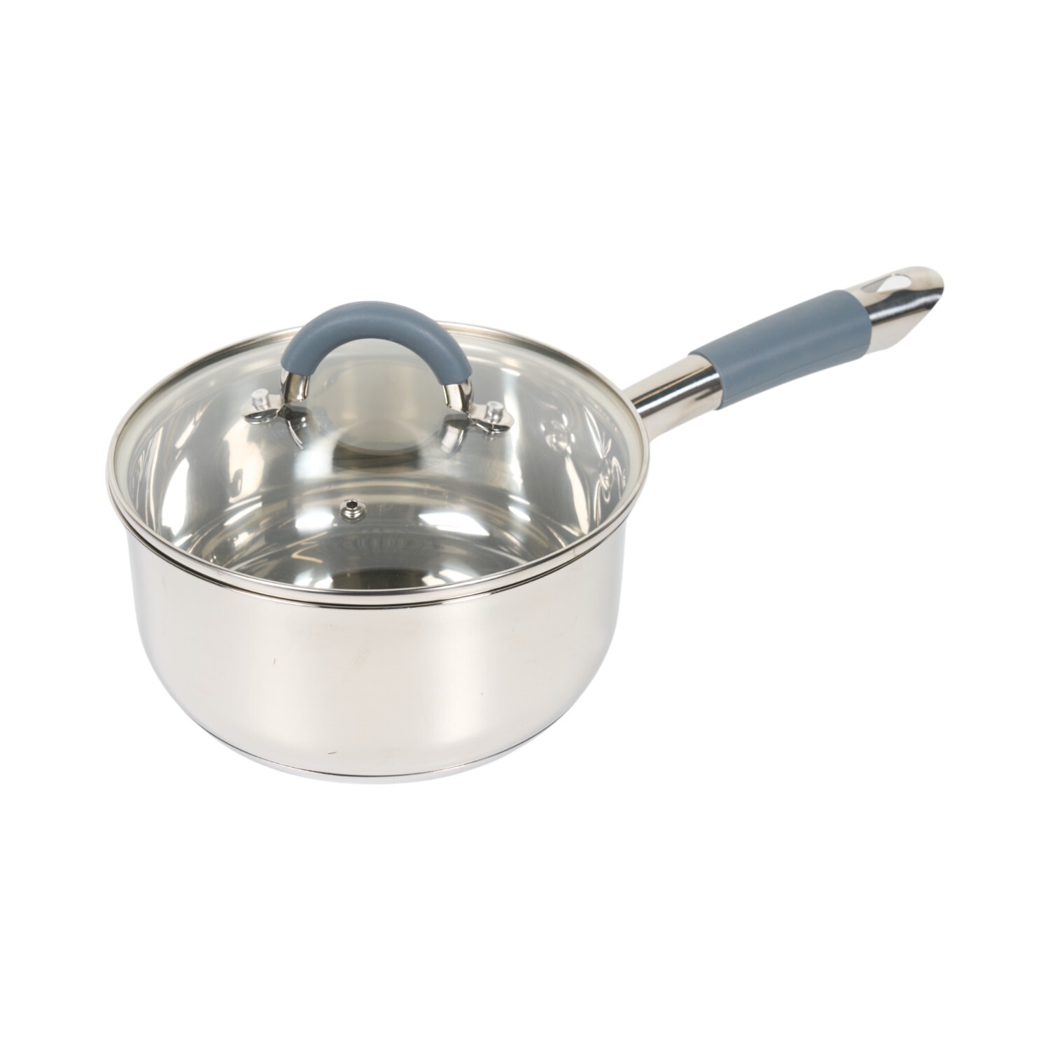 Salter 20cm Saucepan with Lid Silver Image 5