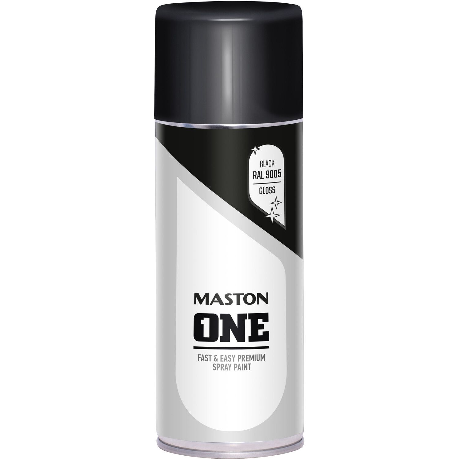 Maston One Gloss Spray Paint Black Image