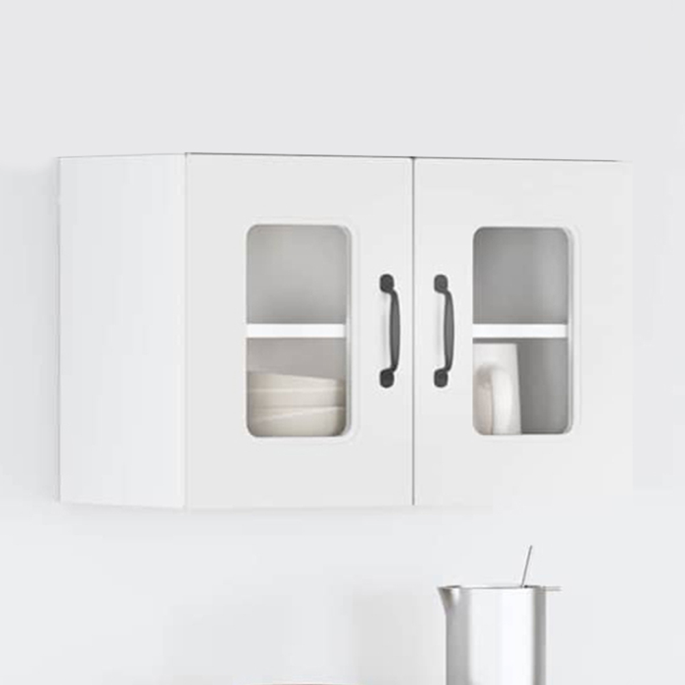 vidaXL Kalmar 2 Door White Wall Kitchen Cabinet Image 1