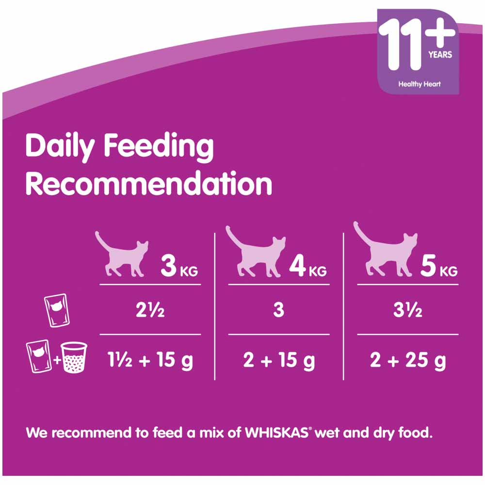 Whiskas 11+ Super Senior Cat Food Pouches Poultry Selection in Jelly 12 x 100g Image 7