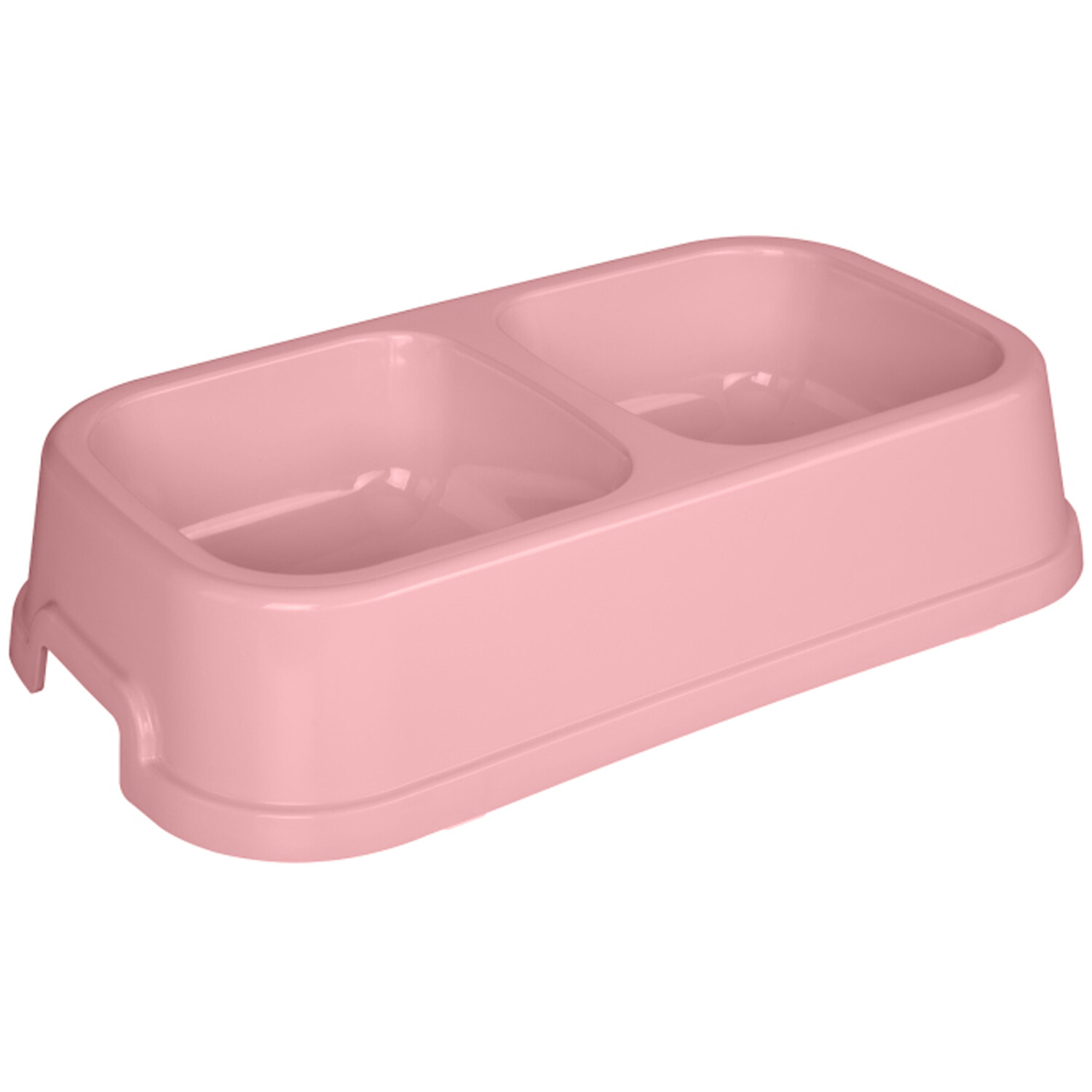 Medium Plastic Double Pet Bowl Image 2