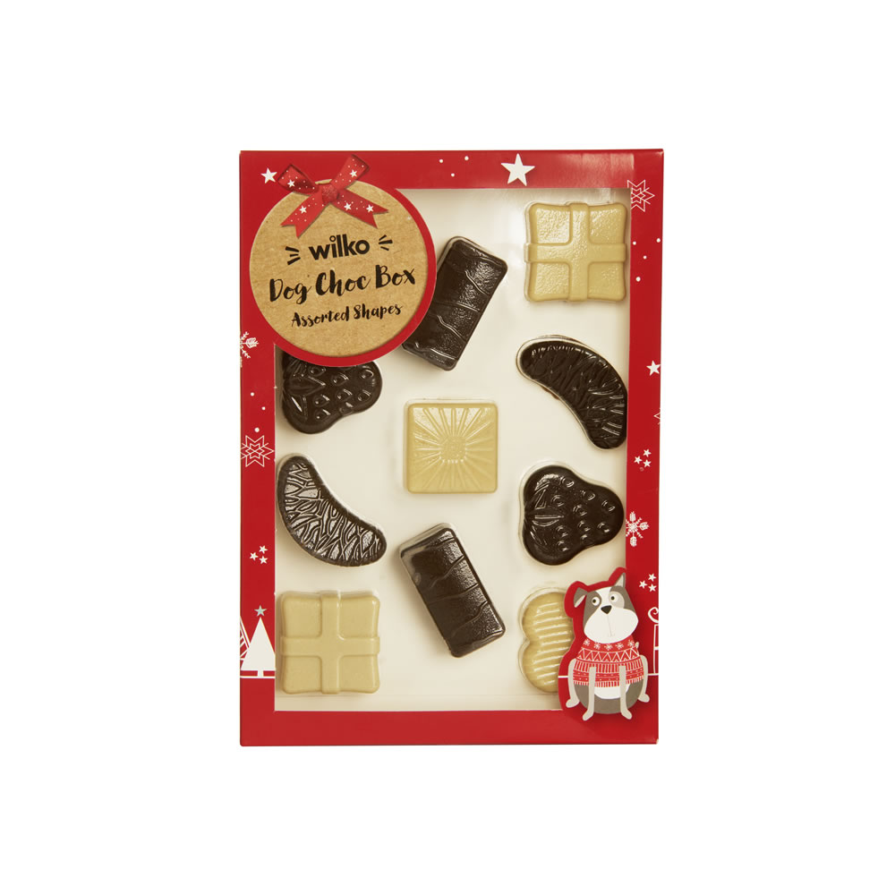 Wilko Christmas Dog Chocolate Box Image