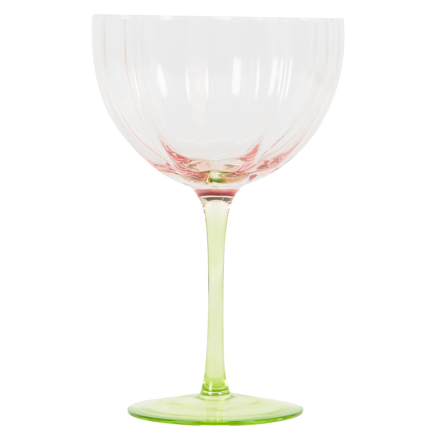 Flower Gin Glass - Pink and Green Image 2