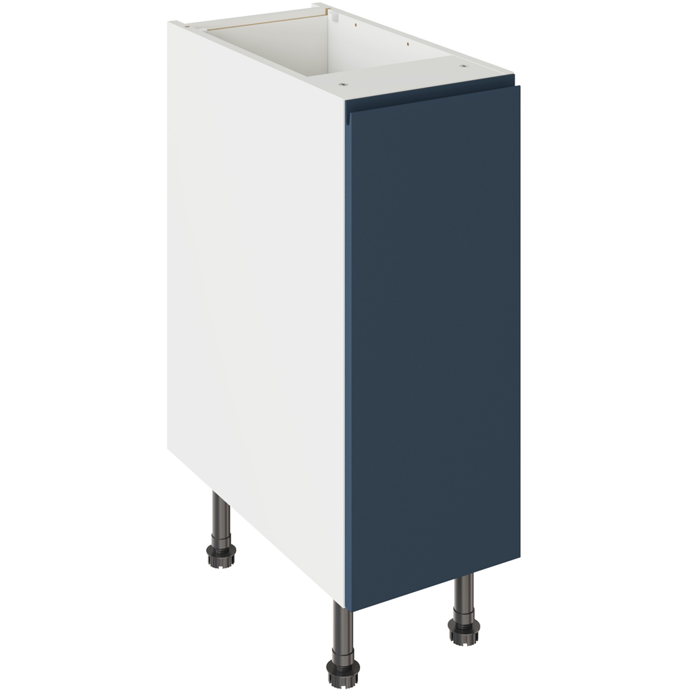 Kitchen Kit J-Pull Matt Indigo Blue Base Kitchen Cabinet Flatpack 300mm Image 1