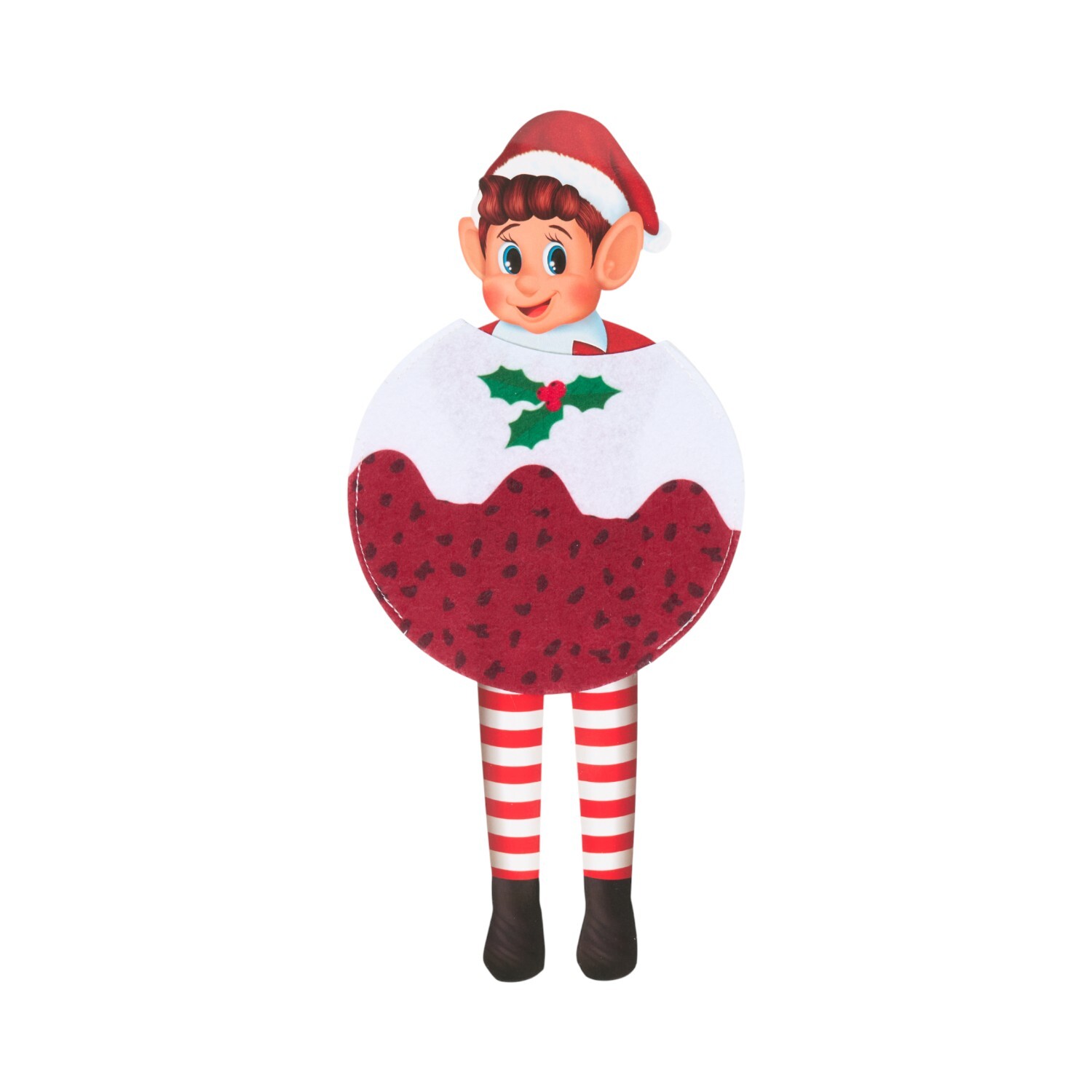 Elf Christmas Pudding Festive Outfit Image 3