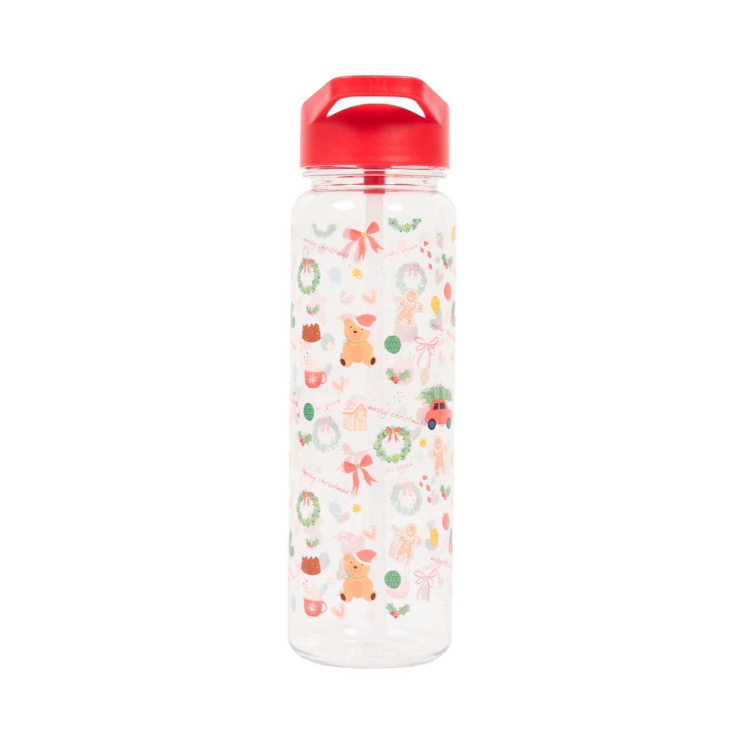 Christmas Drinks Bottle Clear Image 3