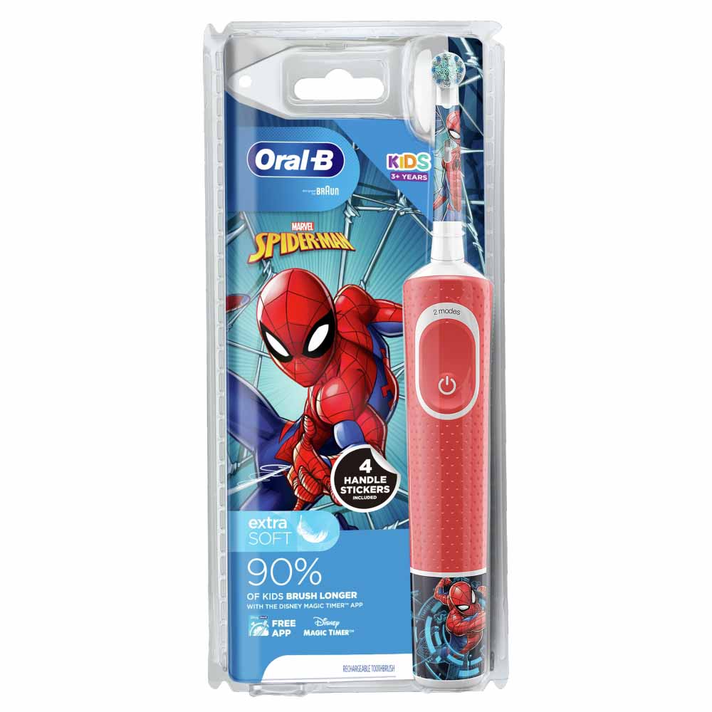 Oral B Kids Spider-Man Toothbrush Image 1