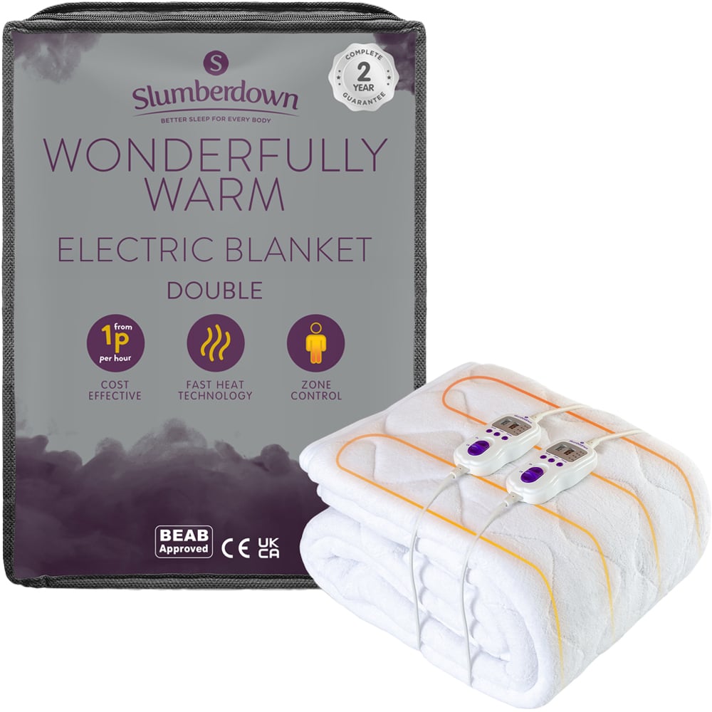 Slumberdown Double Wonderfully Warm Electric Blanket Image 2